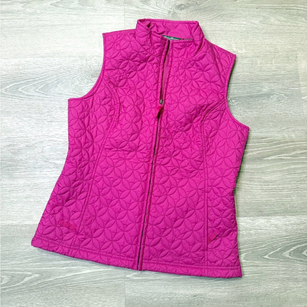 •EDDIE BAUER• PINK QUILTED VEST